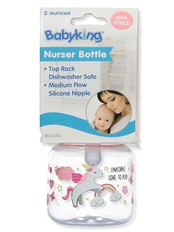 Babyking 2 oz. Girls' Preemie Baby Bottle - CookiesKids.com
