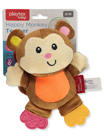 Playtex Baby Happy Monkey Teether Plushie - CookiesKids.com