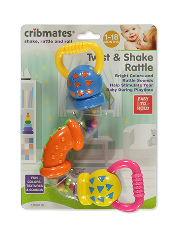 Cribmates Baby Shake Rattle & Roll Enriching Toy - CookiesKids.com