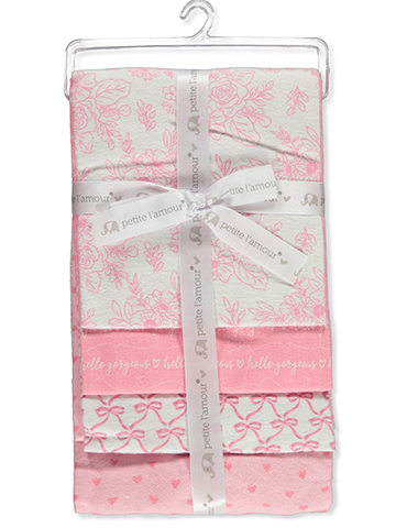 Cribmates Baby Girls' 4-Pack Dinosaur Receiving Blankets - CookiesKids.com