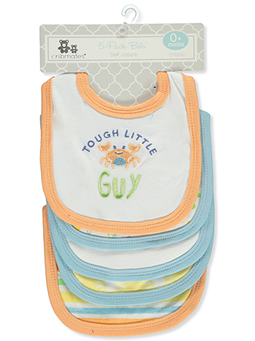 Cribmates Baby Boys' 5-Piece Bibs - CookiesKids.com