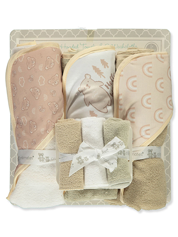 Cribmates Baby Boys' 6-Piece Hooded Towel & Washcloths Set - CookiesKids.com