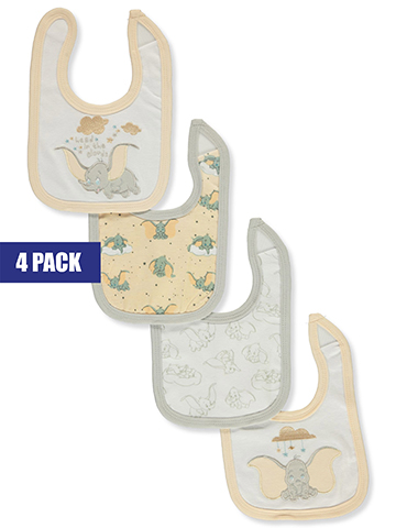 Disney Dumbo Baby Unisex 4-Pack Bibs - CookiesKids.com