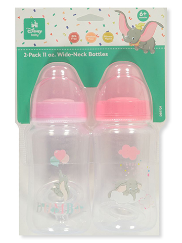 Disney Baby Girls' 2-Pack Dumbo Wide-Neck Bottles - CookiesKids.com