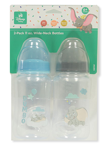 Disney Baby Boys' 2-Pack Dumbo Wide-Neck Bottles - CookiesKids.com
