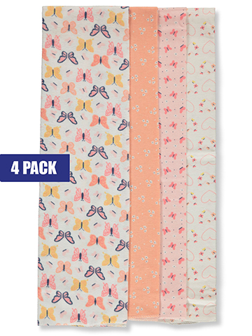 Cribmates Baby Girls' 4-Pack Receiving Blankets - CookiesKids.com