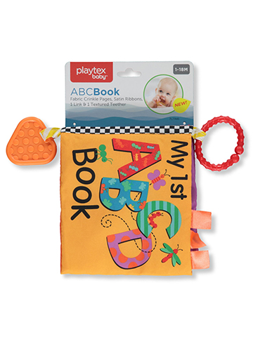 Playtex Baby Teething ABC Picture Book Crinkle Toy - CookiesKids.com
