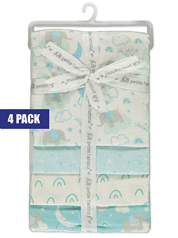 Cribmates Baby Boys' 4-Pack Receiving Blankets - CookiesKids.com