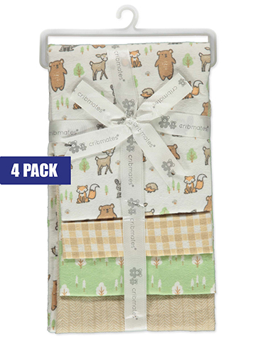 Cribmates Baby Girls' 4-Pack Receiving Blankets - CookiesKids.com