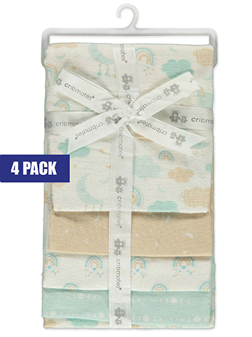 Cribmates Baby Girls' 4-Pack Receiving Blankets - CookiesKids.com