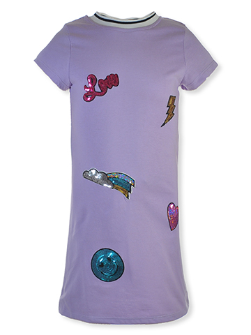 RMLA Girls' Sequin Patch T-Shirt Dress - CookiesKids.com