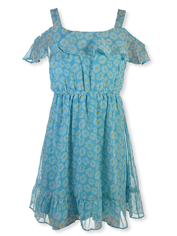 RMLA Girls' Chiffon Floral Dress - CookiesKids.com