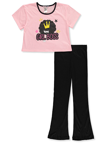 Girlsquad Girls' 2-Piece Leggings Set Outfit - CookiesKids.com