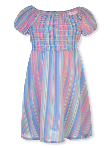 RMLA Girls' Smocked Stripe Dress - CookiesKids.com