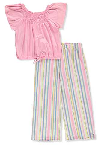 RMLA Girls' 2-Piece Wide Pants Set Outfit - CookiesKids.com