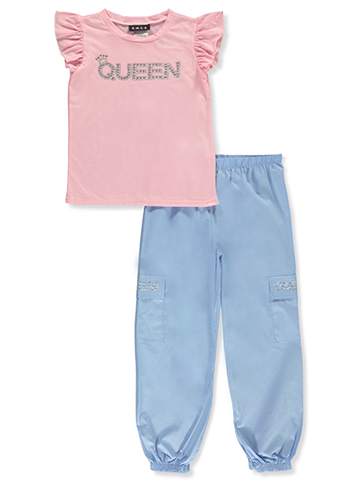 RMLA Girls' 2-Piece Cargo Pants Set Outfit - CookiesKids.com