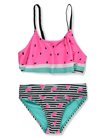 Girlsquad Girls' 2-Piece Watermelon Swimsuit Set - CookiesKids.com