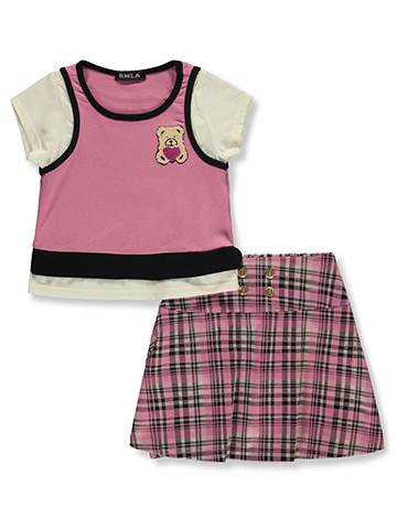 RMLA Girls' 2-Piece Skirt Set Outfit - CookiesKids.com