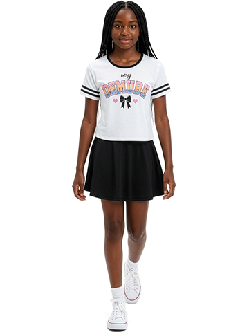 Girlsquad Girls' 2-Piece Very Demure Skirt Set Outfit - CookiesKids.com