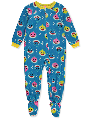 Baby Shark Boys' Footed Fleece Coveralls - CookiesKids.com