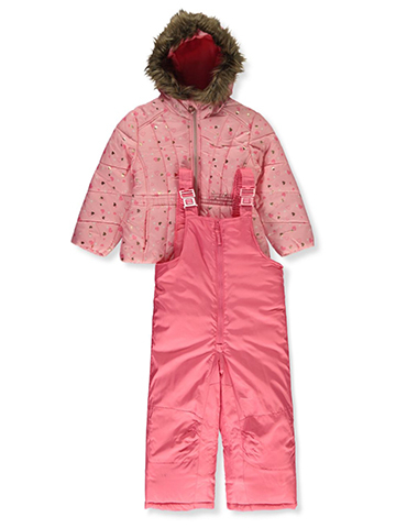 Rothschild Girls' 2-Piece Dots Snowsuit Set - CookiesKids.com
