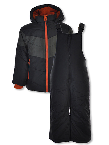 Rothschild Baby Boys' 2-Piece Chevron Snow Pants Jacket Set - CookiesKids.com