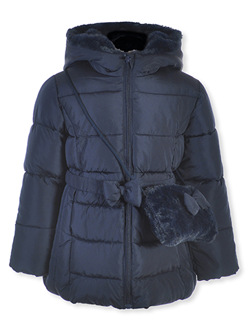 Rothschild Girls' 2-Piece Quilted Coat With Purse - CookiesKids.com