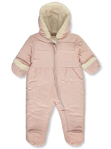 Rothschild Baby Girls' Insulated Hooded Pram Suit - CookiesKids.com