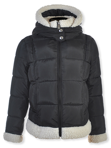 Sam Edelman Girls' Star Back Puffer Jacket - CookiesKids.com