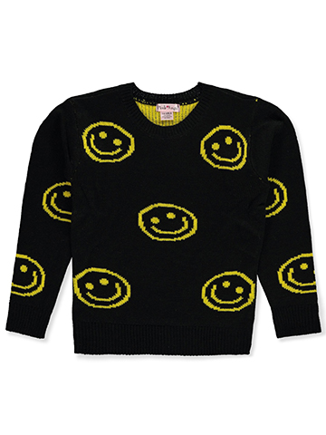 Pink Angel Girls' Allover Smile Sweater - CookiesKids.com