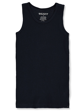 Sezzit Boys' Solid Ribbed Tank Top - CookiesKids.com
