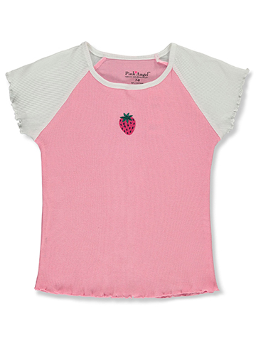 Pink Angel Girls' Raglan Cherry T-Shirt - CookiesKids.com