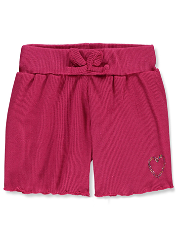 Pink Angel Baby Girls' Ribbed Gem Shorts - CookiesKids.com