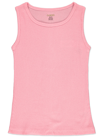 Girls' Ribbed Cotton Tank Top - CookiesKids.com