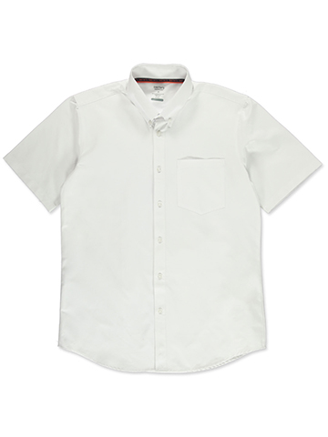 Smith's American Men's Short-Sleeve Button-Up Oxford Shirt - CookiesKids.com