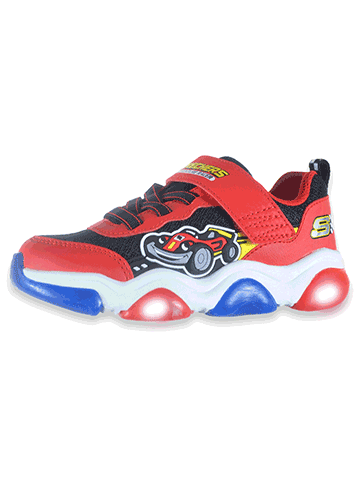 Skechers Boys' Mighty Glow Racer Light-Up Sneakers - CookiesKids.com