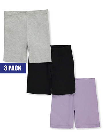 Cookie's Girls' 3-Pack Bike Shorts - CookiesKids.com