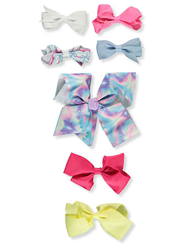 Buttons & Bows 7-Pack Bow Hair Clips - CookiesKids.com