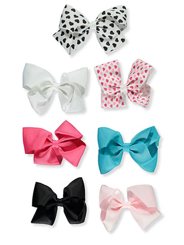 Buttons & Bows 7-Pack Hair Clips - CookiesKids.com