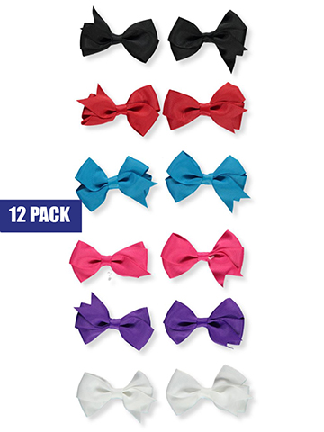Buttons & Bows' 12-Pack Hair Bow Holiday Pack - CookiesKids.com