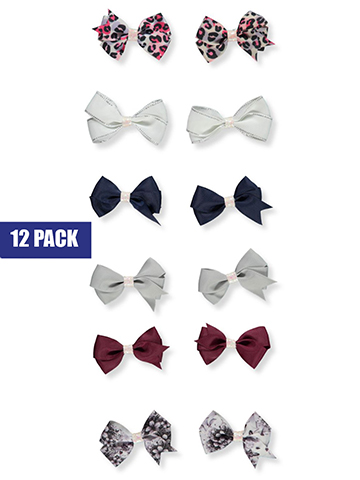 Buttons & Bows' 12-Pack Hair Bow Variety Pack - CookiesKids.com