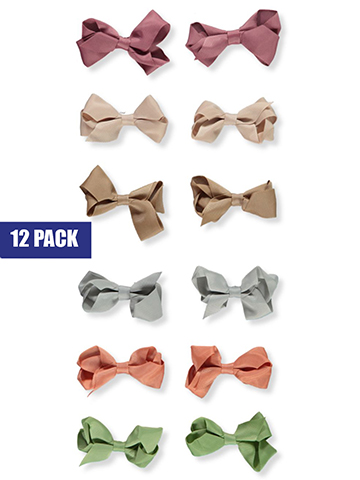 Buttons & Bows' 12-Pack Hair Bow Variety Pack - CookiesKids.com