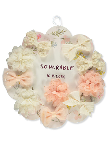 So Dorable Girls' 10-Pack Hairclips set - CookiesKids.com