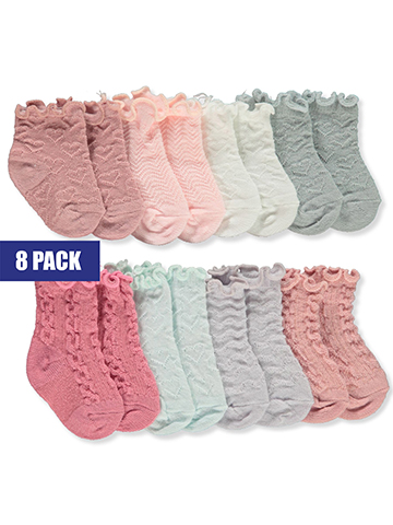 So Dorable Baby Girls' 8-Pack Infant Dress Socks - CookiesKids.com