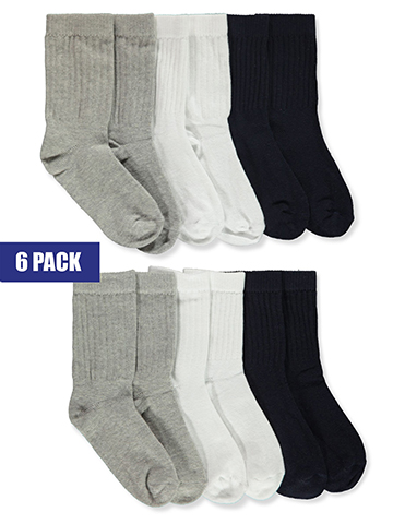 Winner's Choice Boys' 6-Pack Pro Sport Crew Socks - CookiesKids.com