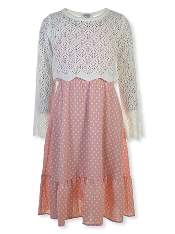 Speechless Girls' 2-Piece Dress Sweater Set Outfit - CookiesKids.com