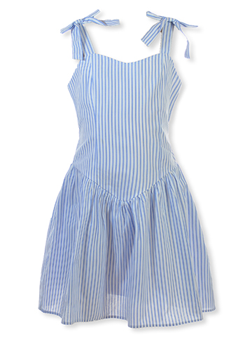 Xtraordinary Girls' Poplin Stripe Dress - CookiesKids.com