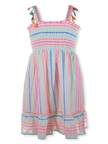 Speechless Girls' Rainbow Stripe Dress - CookiesKids.com