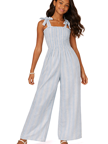 Xtraordinary Girls' Striped Jumpsuit - CookiesKids.com