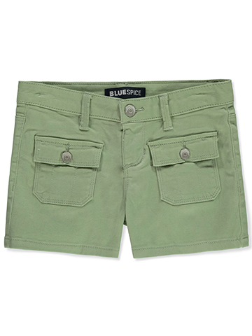 Blue Spice Girls' Twill Cargo Shorts - CookiesKids.com